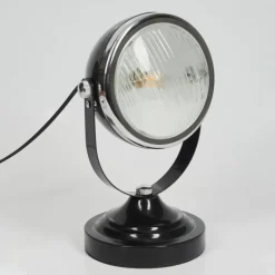 hofstein Lampe de table Foverup Chrome, Nickel mat, Noir, 1 lumière