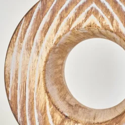 Lampes En Tissu-hofstein Lampe de table Francillon Brun, Chrome, Couleur bois, 1 lumière