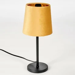 Lampes En Tissu-hofstein Lampe de table Frandina Jaune, Or, 1 lumière