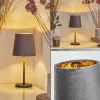 Lampes En Tissu-hofstein Lampe de table Frandina Or, Gris, 1 lumière
