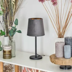 Lampes En Tissu-hofstein Lampe de table Frandina Or, Gris, 1 lumière