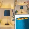 Lampes En Tissu-hofstein Lampe de table Frandina Bleu, Or, 1 lumière