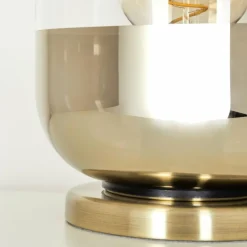 hofstein Lampe de table Golpilhal Or, Laiton, 1 lumière