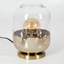 hofstein Lampe de table Golpilhal Or, Laiton, 1 lumière