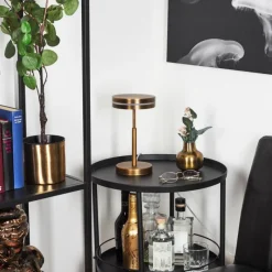 hofstein Lampe de table Huallilemu LED Vieux laiton, 1 lumière