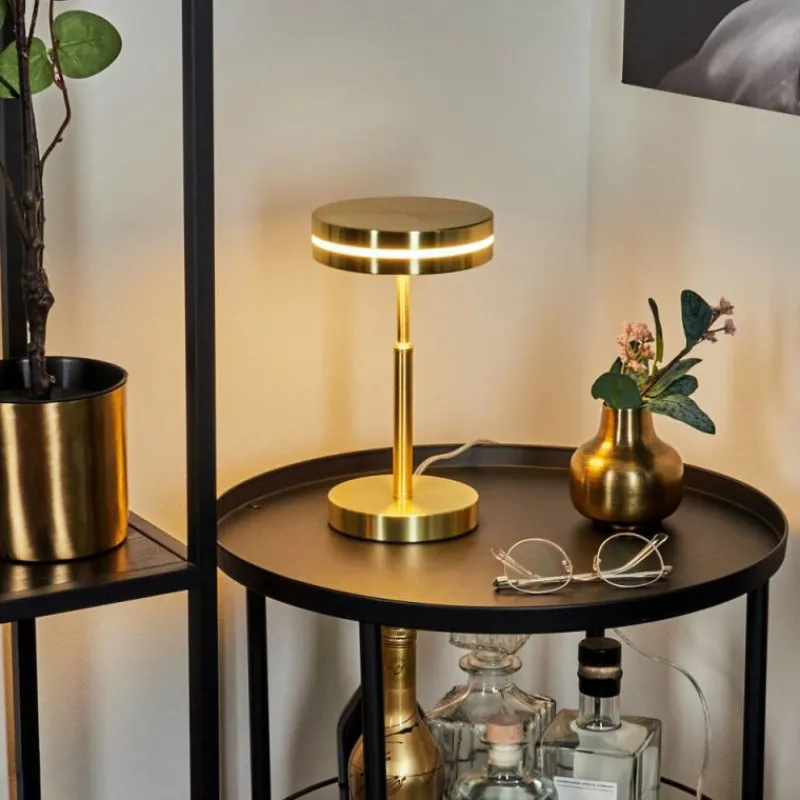 hofstein Lampe de table Huallilemu LED Laiton, 1 lumière* Éclairage Led