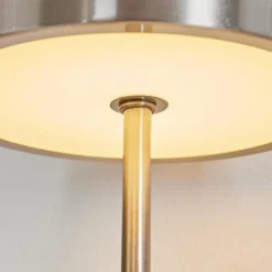 hofstein Lampe de table Huallilemu LED Nickel mat, 1 lumière