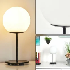 hofstein Lampe de table Karhia Noir, 1 lumière