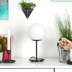 hofstein Lampe de table Karhia Noir, 1 lumière