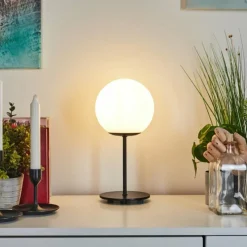 hofstein Lampe de table Karhia Noir, 1 lumière