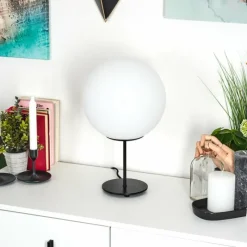 hofstein Lampe de table Karhia Noir, 1 lumière