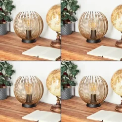 Lampes Dorées-hofstein Lampe de table Keryvaland Or, Noir, 1 lumière