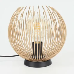 Lampes Dorées-hofstein Lampe de table Keryvaland Or, Noir, 1 lumière