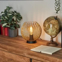 Lampes Dorées-hofstein Lampe de table Keryvaland Or, Noir, 1 lumière