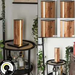 Lampes En Bois-hofstein Lampe de table Kyneton LED Écru, Noir, 1 lumière