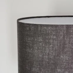 Lampes En Tissu-hofstein Lampe de table Lahnus Chrome, Noir, 1 lumière