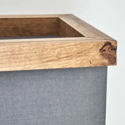 Lampes En Tissu-hofstein Lampe de table Lure Brun, Couleur bois, Noir, 1 lumière