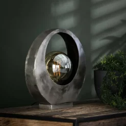 Lampes Vintages & Rétros-hofstein Lampe de table Magredis Argenté, 1 lumière