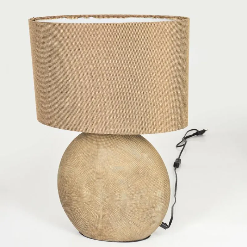 Lampes En Tissu-hofstein Lampe de table Manariz Brun, 1 lumière