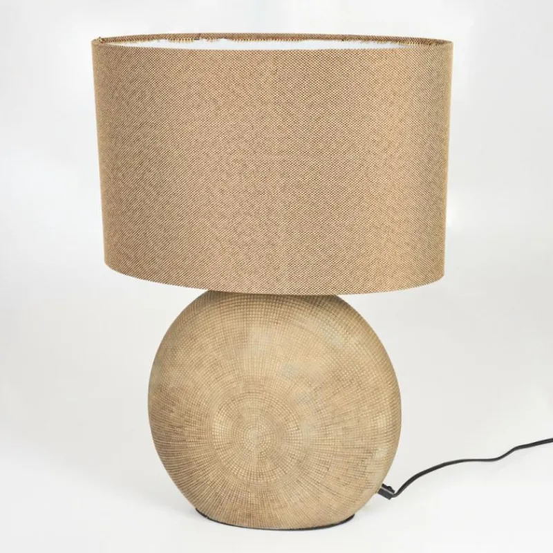 Lampes En Tissu-hofstein Lampe de table Manariz Brun, 1 lumière