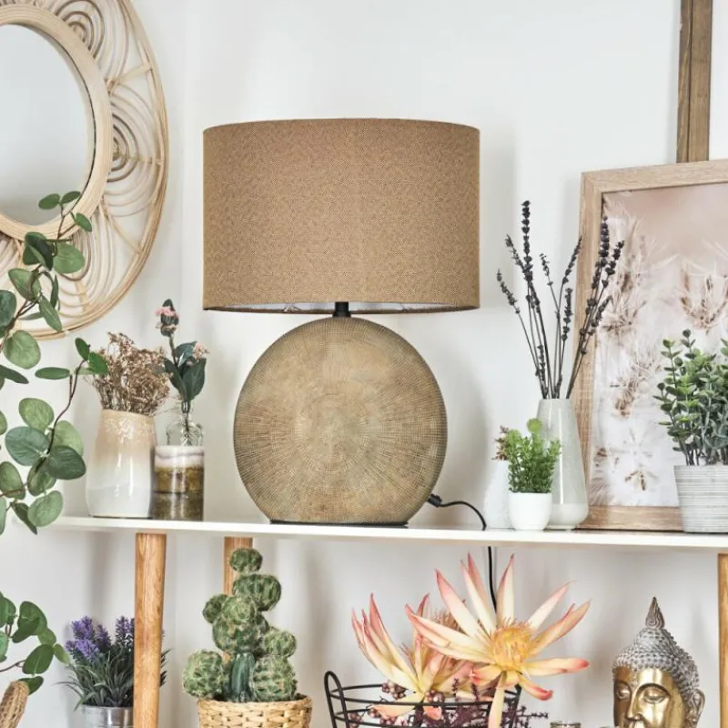 Lampes En Tissu-hofstein Lampe de table Manariz Brun, 1 lumière