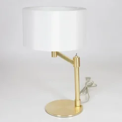 Lampes En Tissu-hofstein Lampe de table Manhenha Laiton, 1 lumière