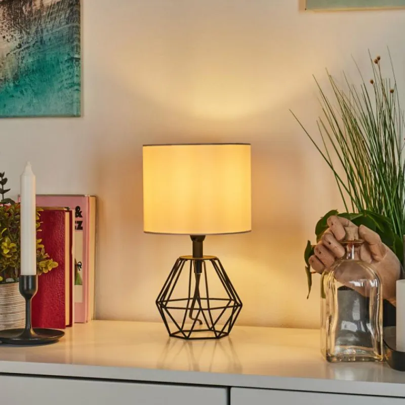 Lampes En Tissu-hofstein Lampe de table Marang Noir, 1 lumière