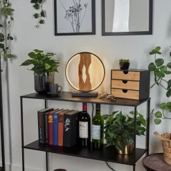 Luminaires Scandinaves-hofstein Lampe de table Nevogilde LED Écru, Noir, 1 lumière