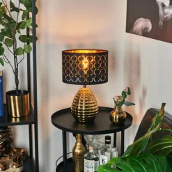 Lampes En Tissu-hofstein Lampe de table Osorno Or, 1 lumière