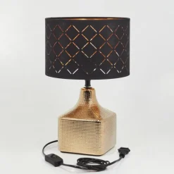 Lampes En Tissu-hofstein Lampe de table Osorno Or, 1 lumière