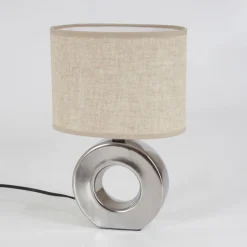 Lampes En Tissu-hofstein Lampe de table Pagade Argenté, 1 lumière