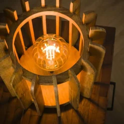 Lampes En Bois-hofstein Lampe de table Pirmil Écru, 1 lumière