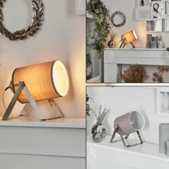 Lampes En Tissu-hofstein Lampe de table Puelches Nickel mat, 1 lumière