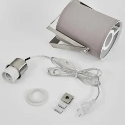 Lampes En Tissu-hofstein Lampe de table Puelches Nickel mat, 1 lumière