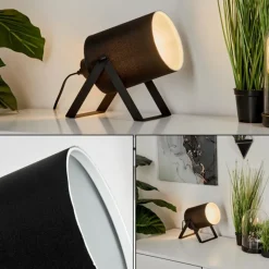 Lampes En Tissu-hofstein Lampe de table Puelches Noir, 1 lumière