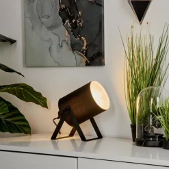 Lampes En Tissu-hofstein Lampe de table Puelches Noir, 1 lumière