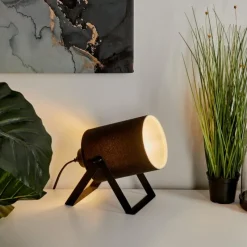 Lampes En Tissu-hofstein Lampe de table Puelches Noir, 1 lumière