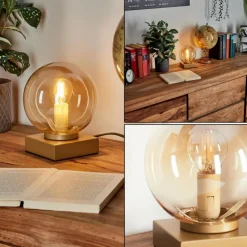 hofstein Lampe de table Rascoupet Or, 1 lumière