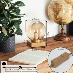 hofstein Lampe de table Rascoupet Or, 1 lumière