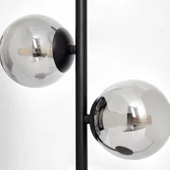 Suspension Verre Fumé-hofstein Lampe de table Remaisnil Noir, 2 lumières