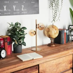 hofstein Lampe de table Remaisnil Laiton, 2 lumières