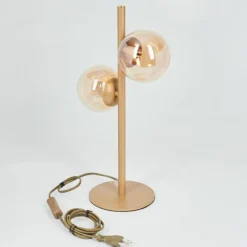 hofstein Lampe de table Remaisnil Laiton, 2 lumières