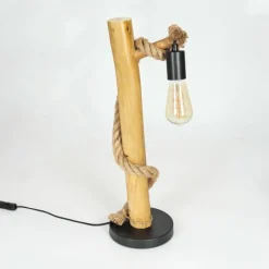 Luminaires Scandinaves-hofstein Lampe de table Riekje Écru, Noir, 1 lumière