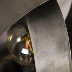 hofstein Lampe de table Rotar Argent Oxydé, 1 lumière* Lampes À Poser