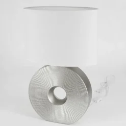 Lampes En Tissu-hofstein Lampe de table Saija Argenté, 1 lumière