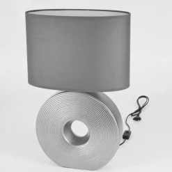 Lampes En Tissu-hofstein Lampe de table Saija Argenté, 1 lumière