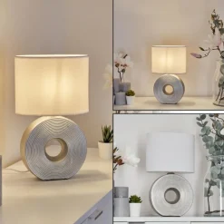 Lampes En Tissu-hofstein Lampe de table Saija Argenté, 1 lumière