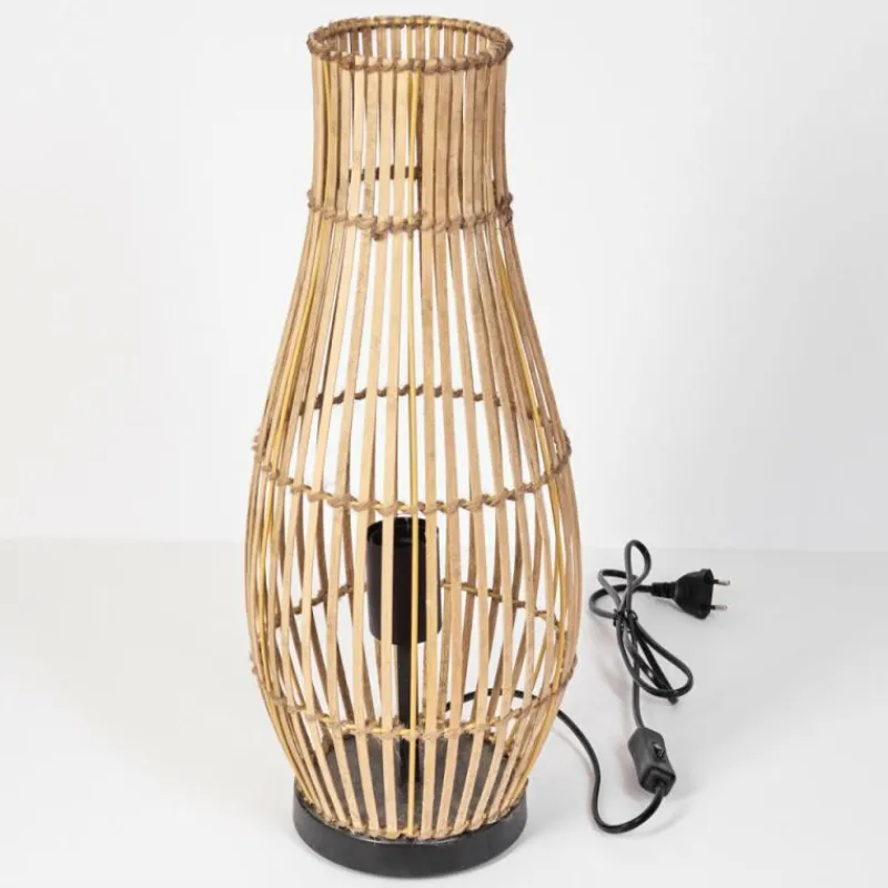 Luminaires Scandinaves-hofstein Lampe de table Saranda Noir, 1 lumière