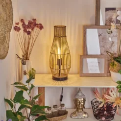 Luminaires Scandinaves-hofstein Lampe de table Saranda Noir, 1 lumière