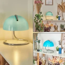 hofstein Lampe de table Seladinhas Chrome, 1 lumière